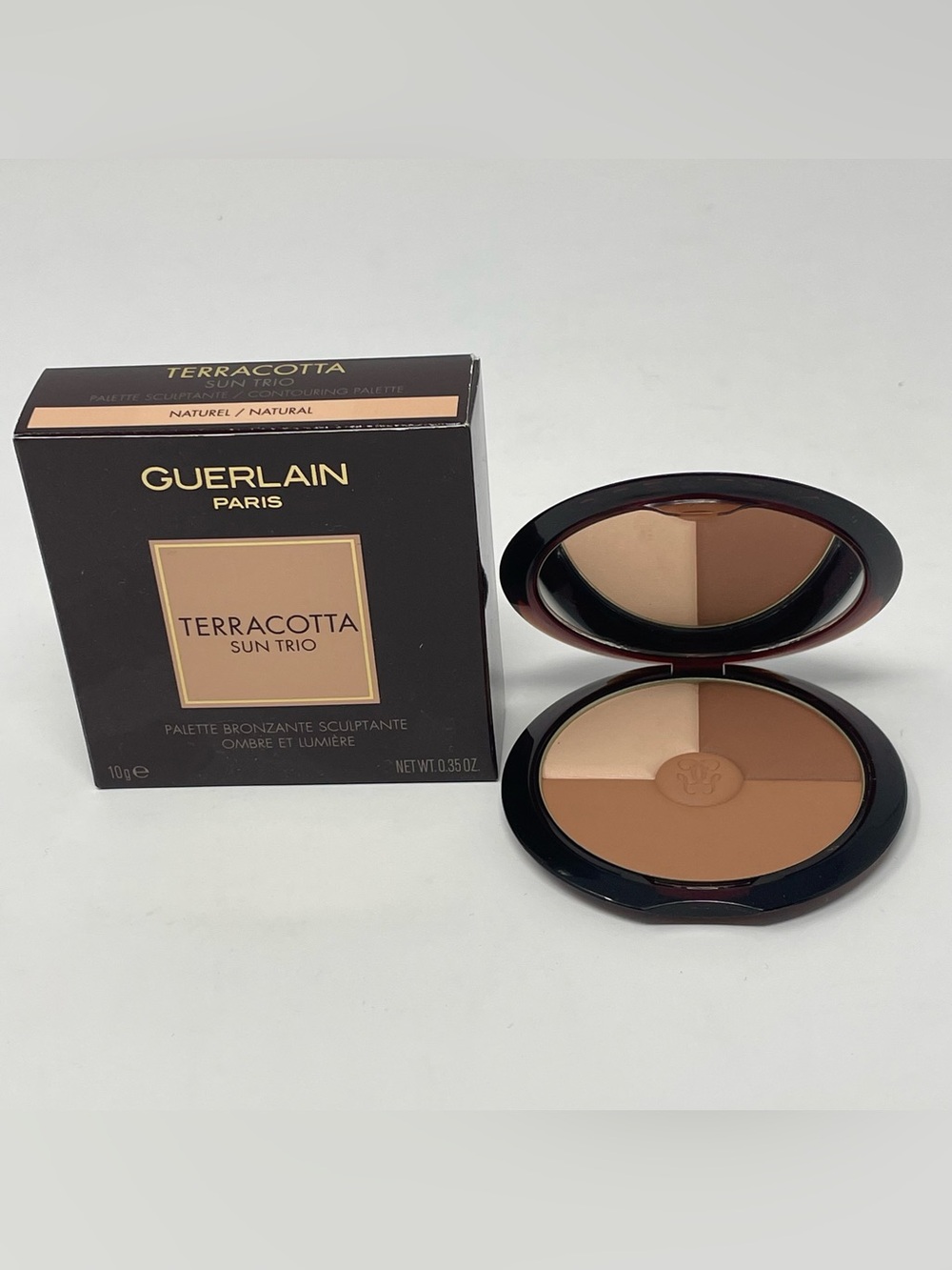 Guerlain Terracotta Sun Trio Bronzing Contouring Palette Natural 10g New In Box